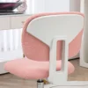 Vinsetto Fluffy Home Office Chair with Adjustable Height, Armless, Pink 6