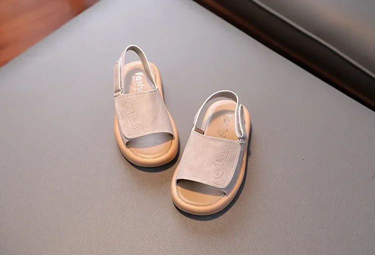 Description Picture 5 of itemSandals for Boys Fashion Summer Shoes 1-3-6 Years Girls Open Toe Matte Pu Leather Shoes Sandals Children Slippers