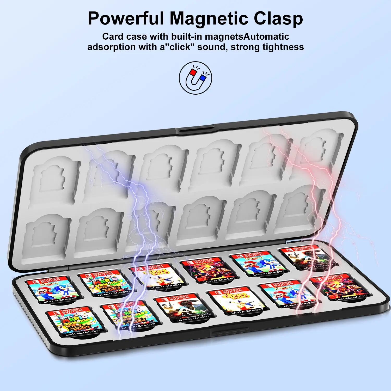 24 In 1 스위치 카드 보호 케이스 Nintendo Switch/Switch OLED/Switch Lite 게임 카드 보관 보호 게임 카드 상자