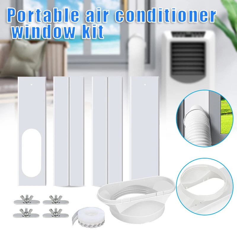 Air Conditioner Window Seal Kit Universal Adjustable Panel Replaceable Accessories For Exhaust Hose Easy Installation