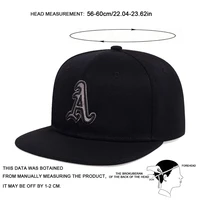 1piece Unisex Gothic Letter A Embroidery Hip-hop Hats Outdoor Adjustable Casual Baseball Caps Sunscreen Hat - Image 6