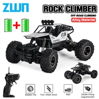 ZWN 1:12/1:16 4WD RC Car With Led Lights 2.4G Radio Remote Control Cars Buggy 4X4 Off-Road Control Trucks Toys for Kids Gifts