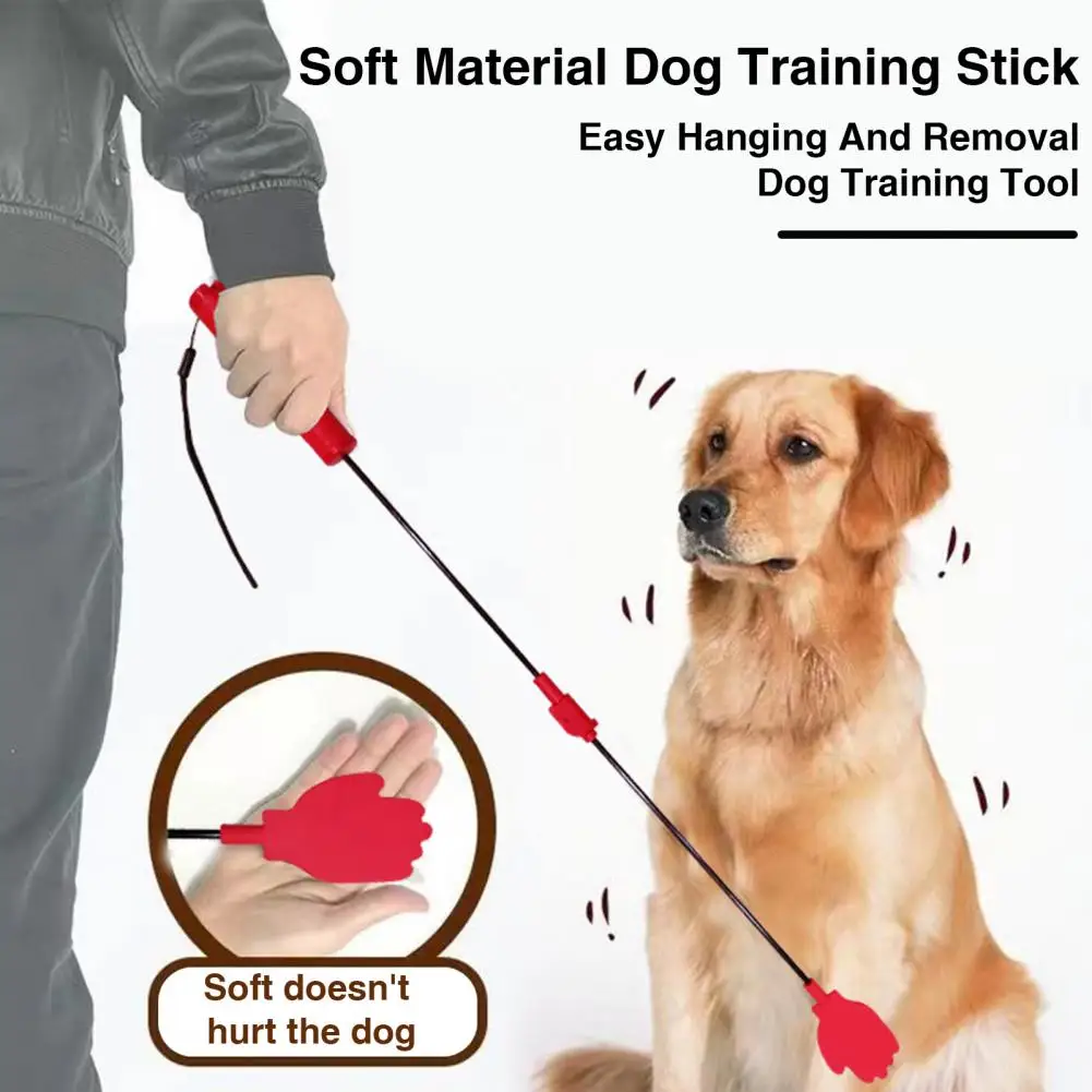 Silicone Dog Training Stick Stop Barking Foldable Design Comfortable Grip Lanyard Included Effective Dog Training Stick