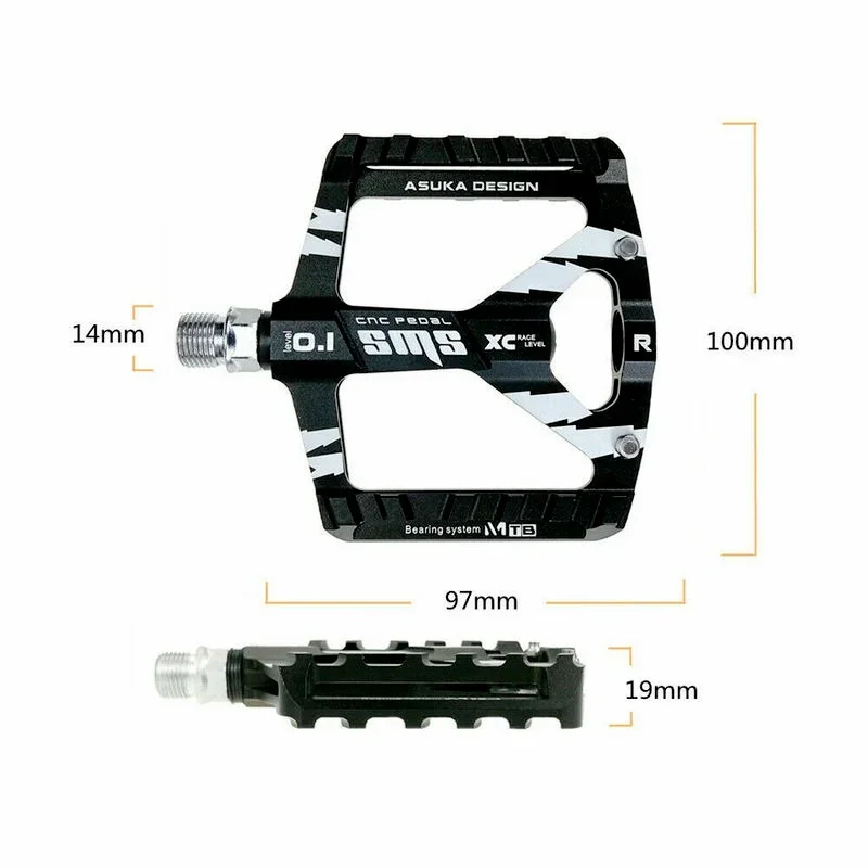 Aluminum Alloy Foot Mounted Mountain Road Vehicle Bearing Foot Pedal Folding Bicycle Universal Cycling High-quality Accessories