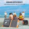 320W Portable Power Station; Flashfish 292Wh 80000mAh Solar Generator Backup Power With LASHFISH 18V/60W Foldable Solar Panel 6