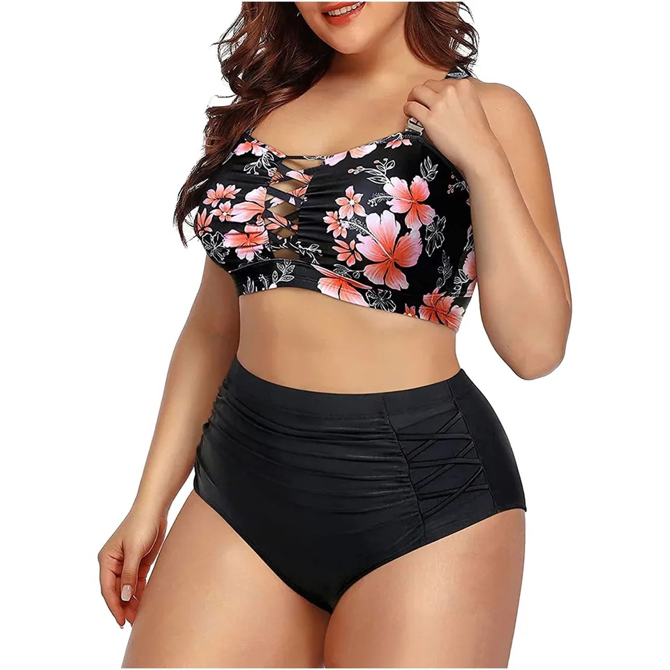 Plus Size Push Up Swimsuit for Women