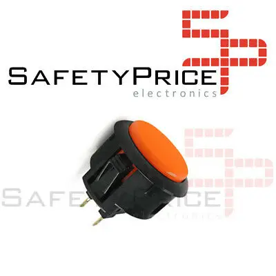 Pulsante Arcade 30Mm Arancione Faston Jamma Pulsante Bartop Raspberry