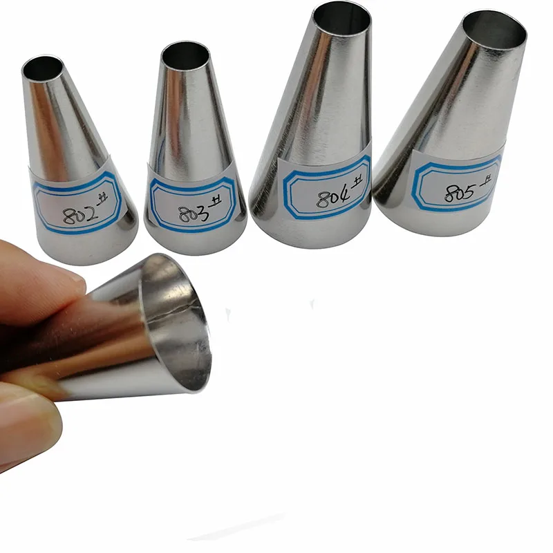 1-5pcs Round Pastry Nozzles For Cake Decorating Icing Piping Cream