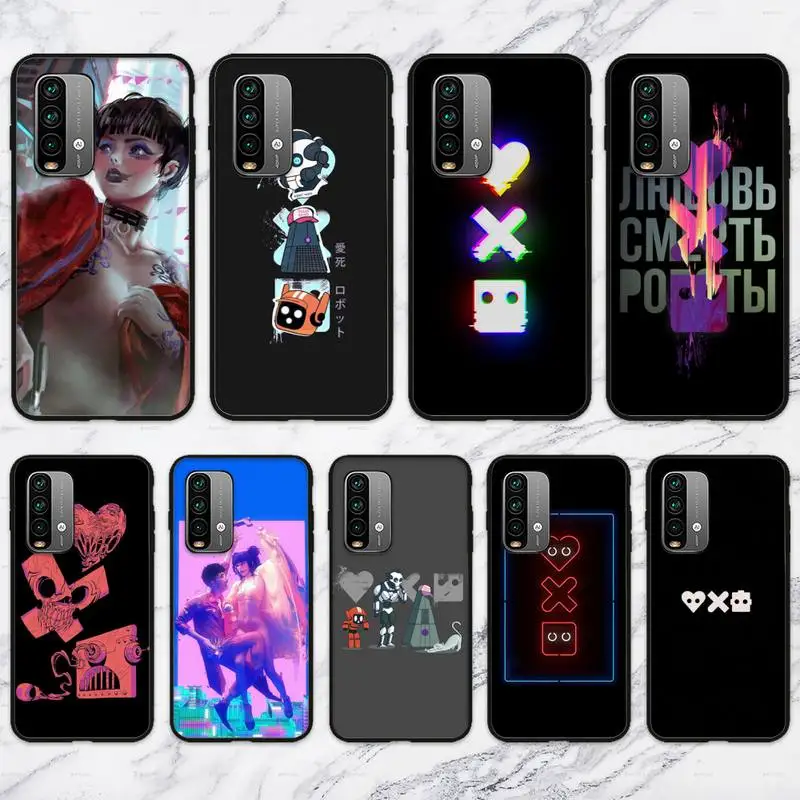 Чехол с надписью Love Death &amp Robot плакат произведение искусства для Xiaomi9 10 11PRO LITE Redmi