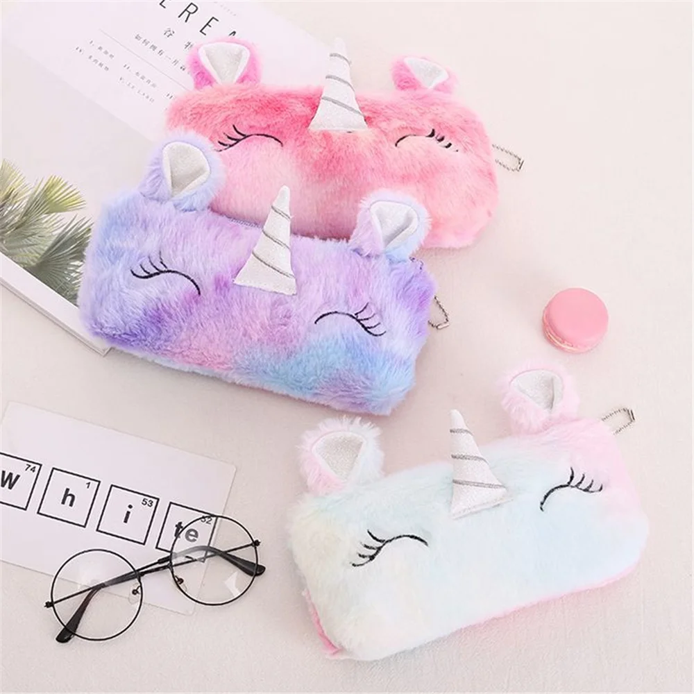 1X Random Unicorn Bag Plush 20CM Horse Coin Bag Coin Pouch Wallet coin purse women wallet coin wallet plush coin purse change bag