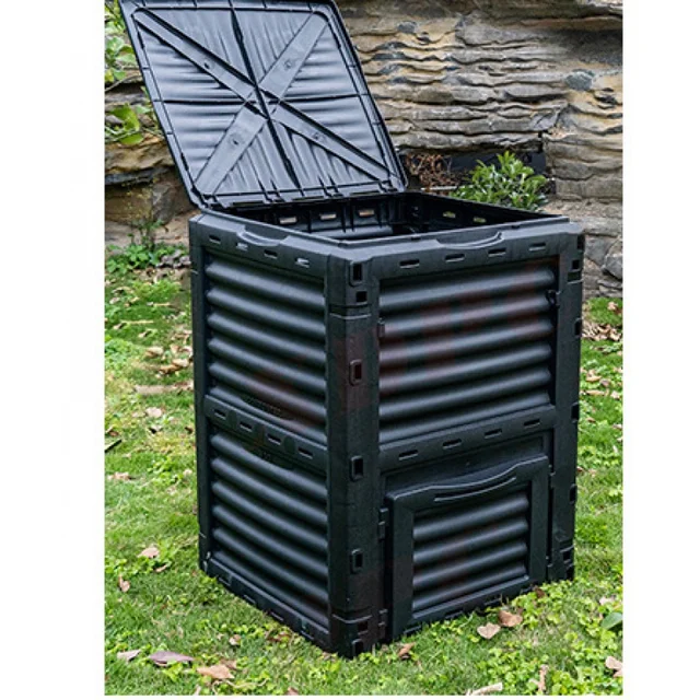 300L Komposztdoboz Kerti Udvar Levelek Organikus Műtrágya Erjesztési Tartály Konyha Szemét Környezetvédelem - Image 6