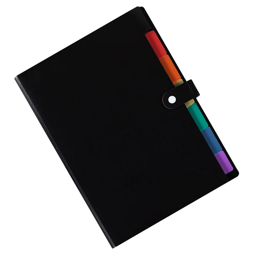 

A4 Folder Small File Wallet Receipt Folder Document Stands 7-layer 13-layer File Case Waterproof with Self-adhesive