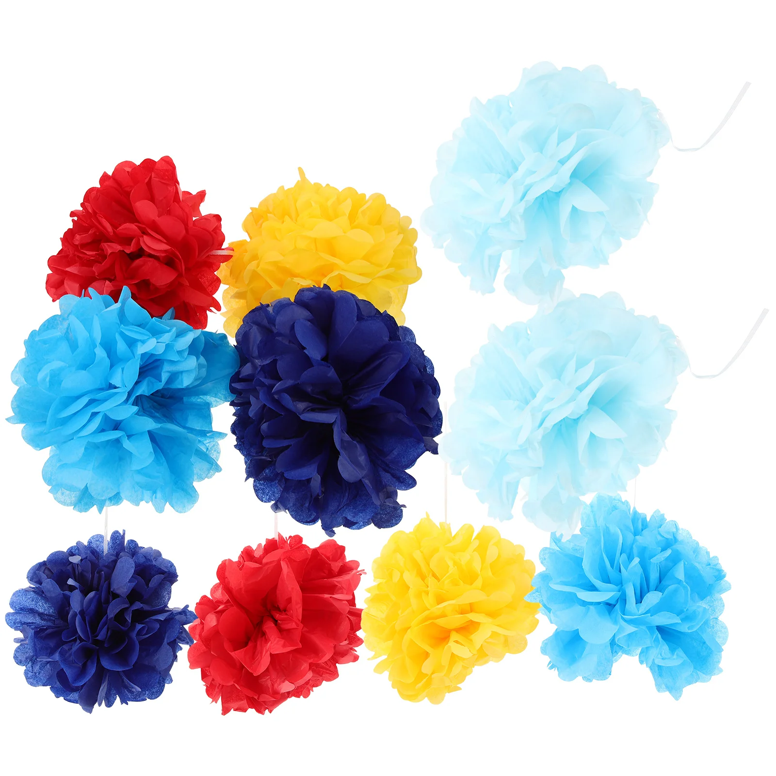 

10 Pcs Paper Flower Ball Wedding Decorations Party Pom Poms Bouquet Balls Festival Tissue Pompoms