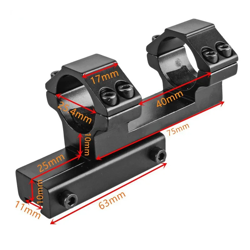 

Tactical Rifle Optic Scope Mount 25.4mm Rings Rifle Scope Mount Adapter 11mm Picatinny Rail With Hex Wren