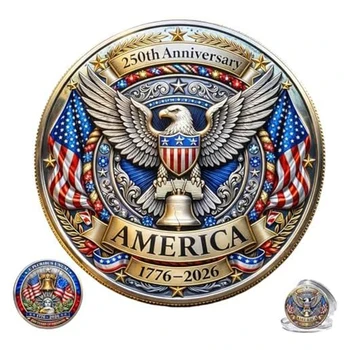 America 250th Anniversary 1776-2026 Commemorative Challenge Coin