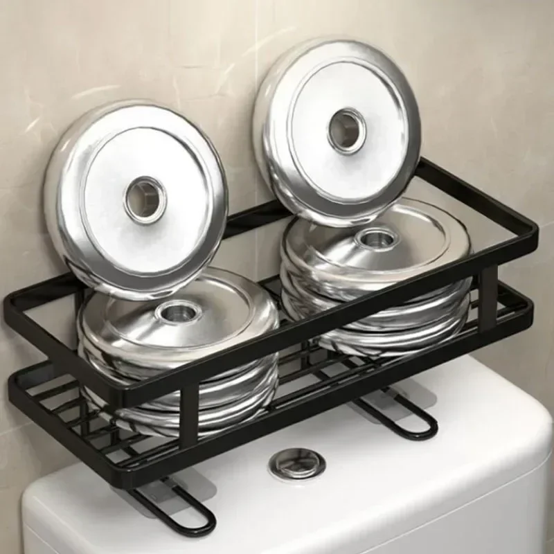 Over The Toilet Shelf Toilet Storage 1Tier Bathroom Organizer Shelves,Multi-function Paper Holder Basket No Drilling Space Saver 5