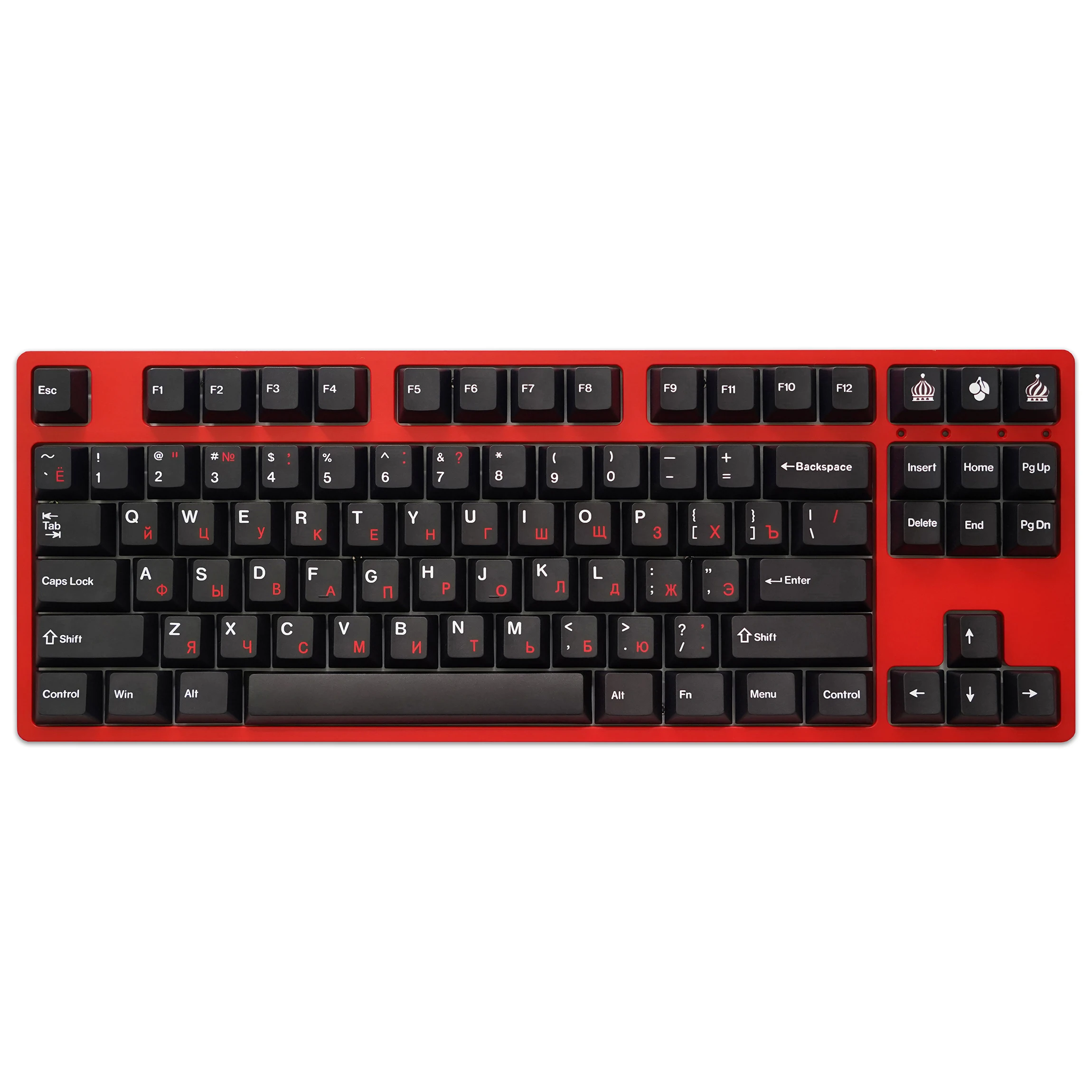 Gmk Wob Vermelho Cirílico Keycaps Lados Sublimação de Tintura Tema Cccp Perfil Cereja Keycap Lightproof 143 Chaves Grupo Pbt - Imagem 3
