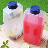 Conteneur à jus pour réfrigérateur, bouteille de 2L, distributeur de boissons réfrigérant avec couvercle pour temps chaud, lait, soda 2