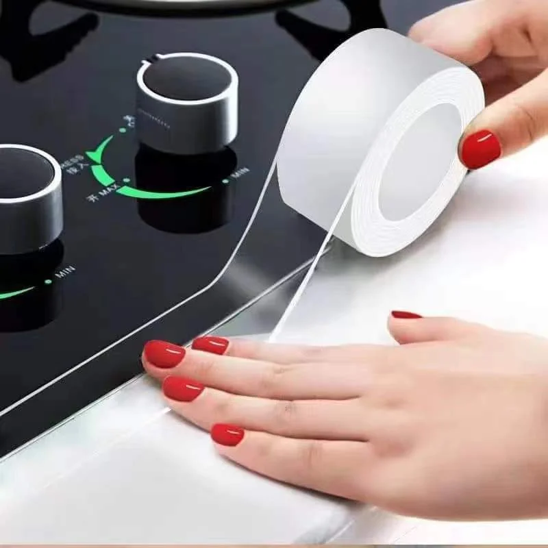 Waterproof Tape Kitchen Self-adhesive Sink Pool Seam Paste Mildew Antifouling Transparent Acrylic Nano