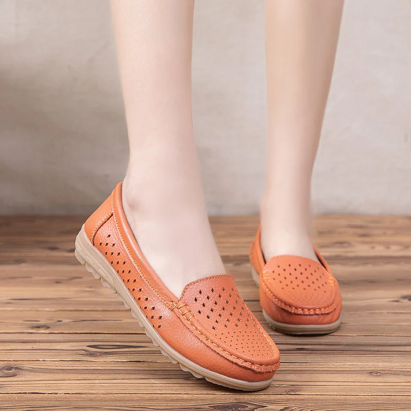 New Fashion Round Toe Nurse Shoes Soft Sole Non-slip Sandals Flat Shoes Breathable Casual Sports Women's Shoes