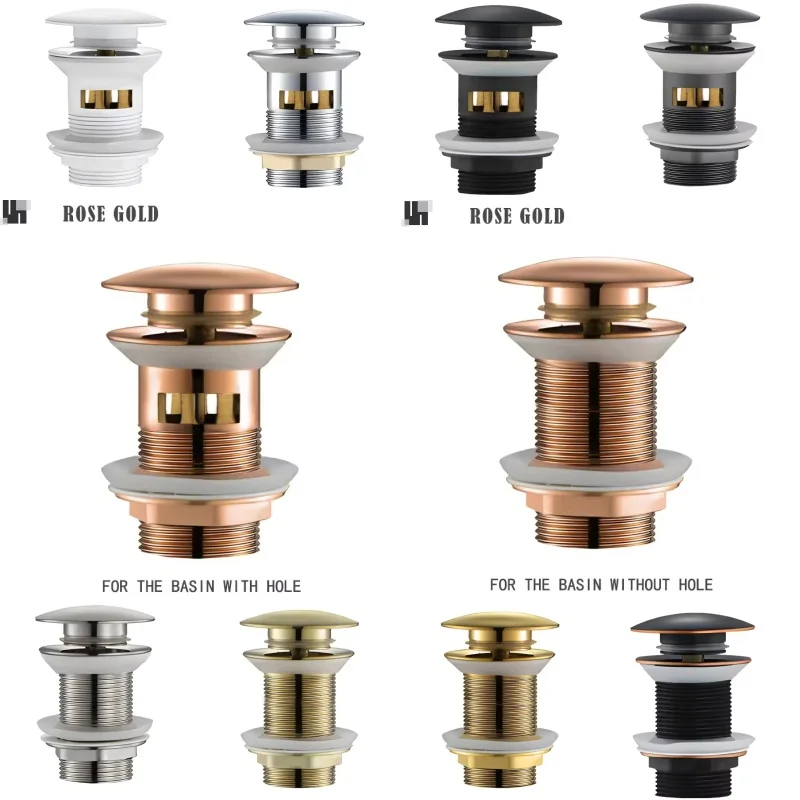 ที่กรองเศษอาหารในอ่างล้างจานแบบกดปุ่ม ทนทานต่อการกัดกร่อน พร้อมระบบป้องกันน้ำล้น สำหรับอ่างล้างจานในครัวและห้องน้ำ ไม่ต้องเจาะรู 1