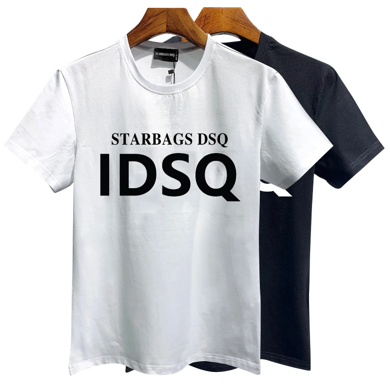 

STARBAGS dsq 2024 new fashion Short Sleeve T-shirt Men's Letter Print Summer Cotton casul Italian trend top quality men gift