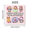COZY ANIMALS Bold-easy Patterns Coloring Book for Adults Cute Drawing Book Perfect Gift for Party and Birthday 2