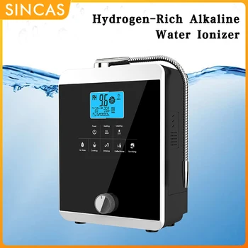 Water Flow Control Water Ionizer Machine Produces pH 3-11.0 Alkaline Acidic Water Filter -800mV ORP Automatic Cleaning LCD Touch