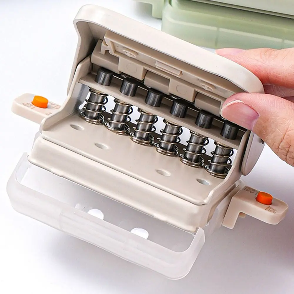 Portable 3/6Holes Loose-leaf Hole Puncher Mini Binding Tools Hole Punching Machine Hole Punching Tool School Office - 4