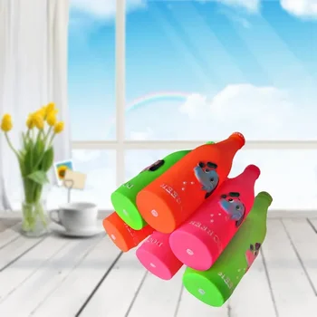 New Dog Toys Silicone Beer Bottle Brother Dog Pattern Puppy Pet Play Chew Squeaky Toys for Dogs Cats Pets Supplies 4
