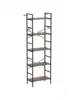 5 Tier Bookshelf 5 Tier Bookshelves Home Office Bookcase Shelf Storage Organizer Industrial Narrow Bookcase Display Stan 6