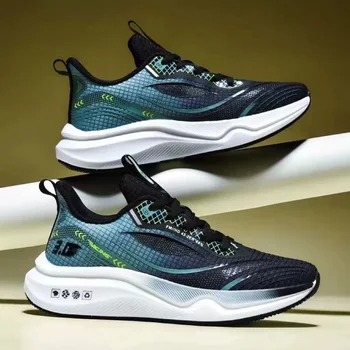 Summer New Ultra Light Running Shoes Men Breathable Sports Sneakers Lightweight Shock-absorbing Soft Soles Shoes for Student 2