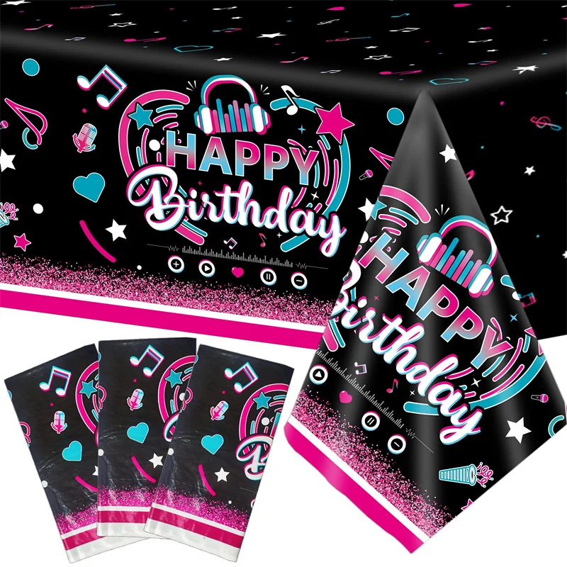 Tik Music Birthday Tok Party Decorations Kids Disposable Tableware