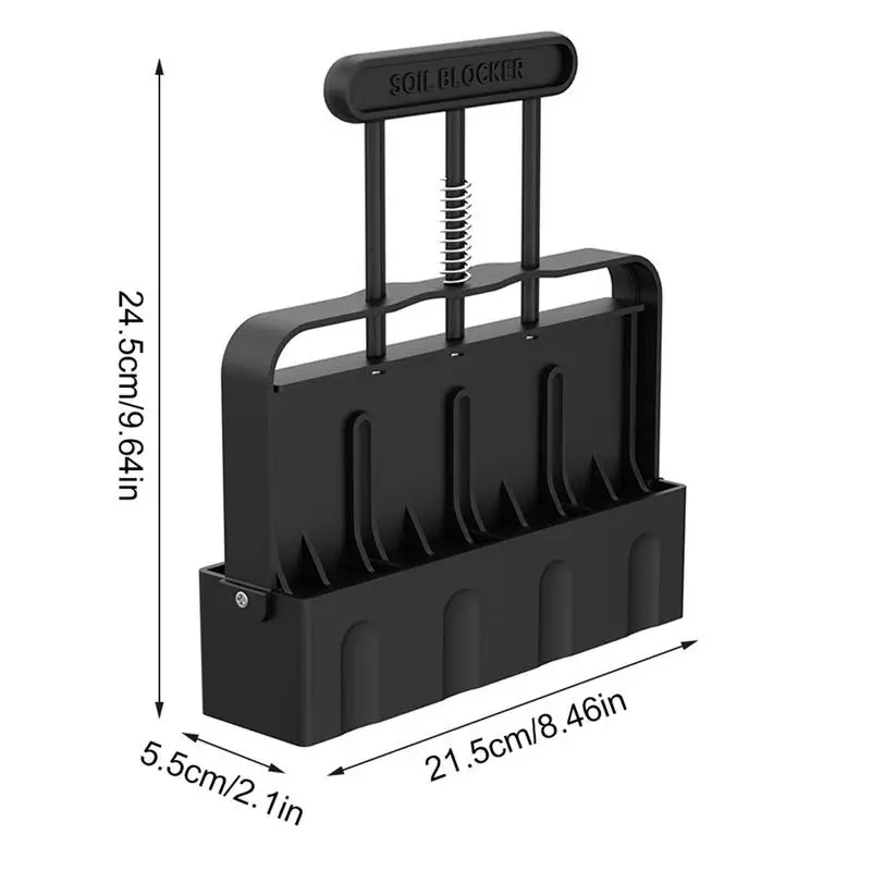 Handheld Seedling Soil Blocker Soil Block Maker for Garden Prep Seedling Production Base Block Making Reusable Hand Tool handheld planting tool