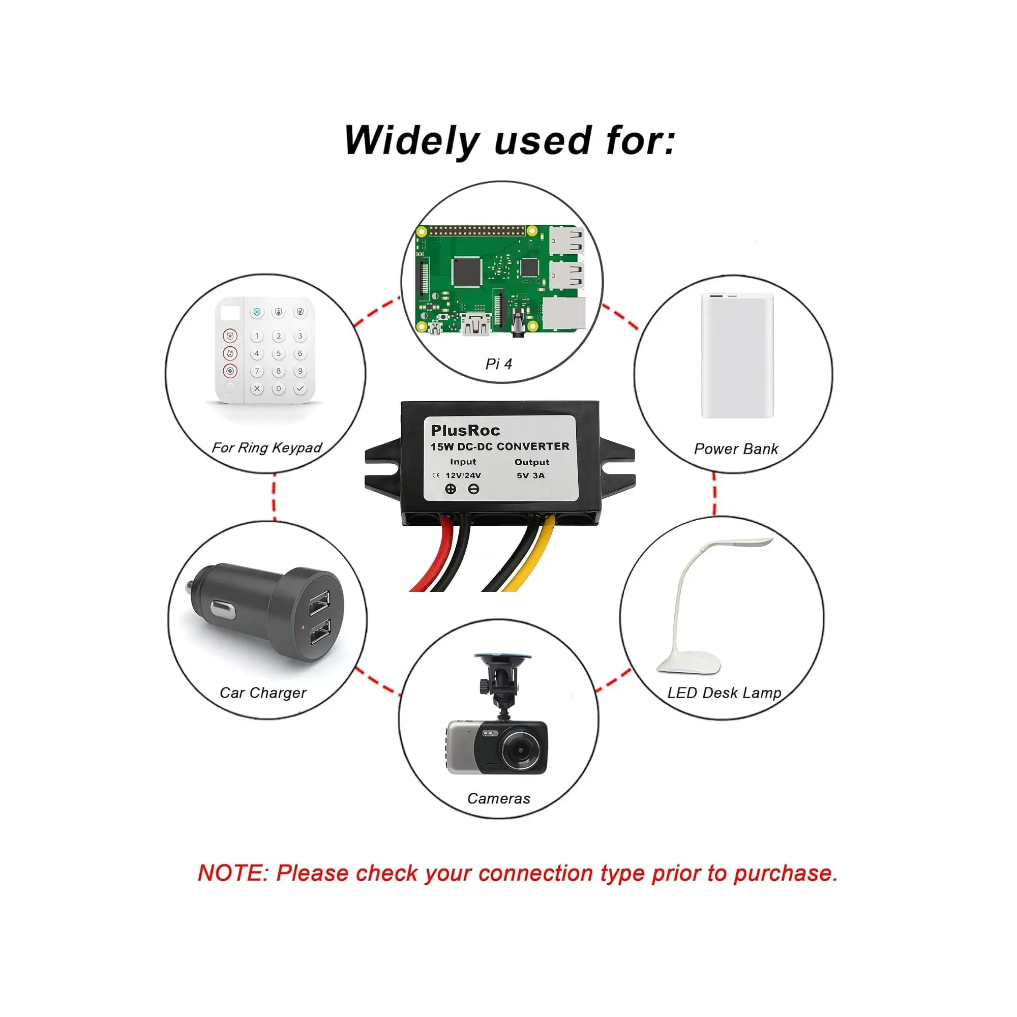 Waterproof Multi-Voltage to USB Power Converter Module