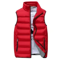 Men Vest Windproof Vest Men Jacket Sleeveless Vest Winter Jacket Casual Coat Men down Cotton Warm Thicken Waistcoat thick gilet 3