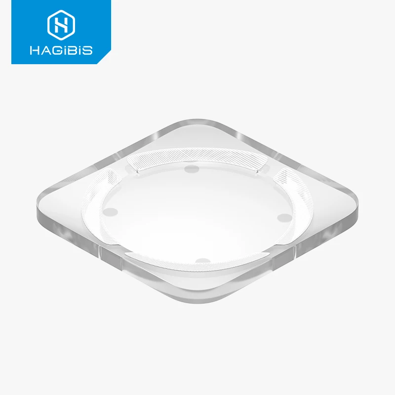 Hagibis-desktop Dustproof Stand para Mac Mini e Mac Studio Suporte Acrílico Transparente Refrigeração Dissipação de Calor Mount Acessórios - Imagem 2