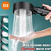 Xiaomi 5 Mode Adjustable High Pressure Shower One-key Stop Water Massage Shower Head Water Saving Black Shower Bathroom Parts 1