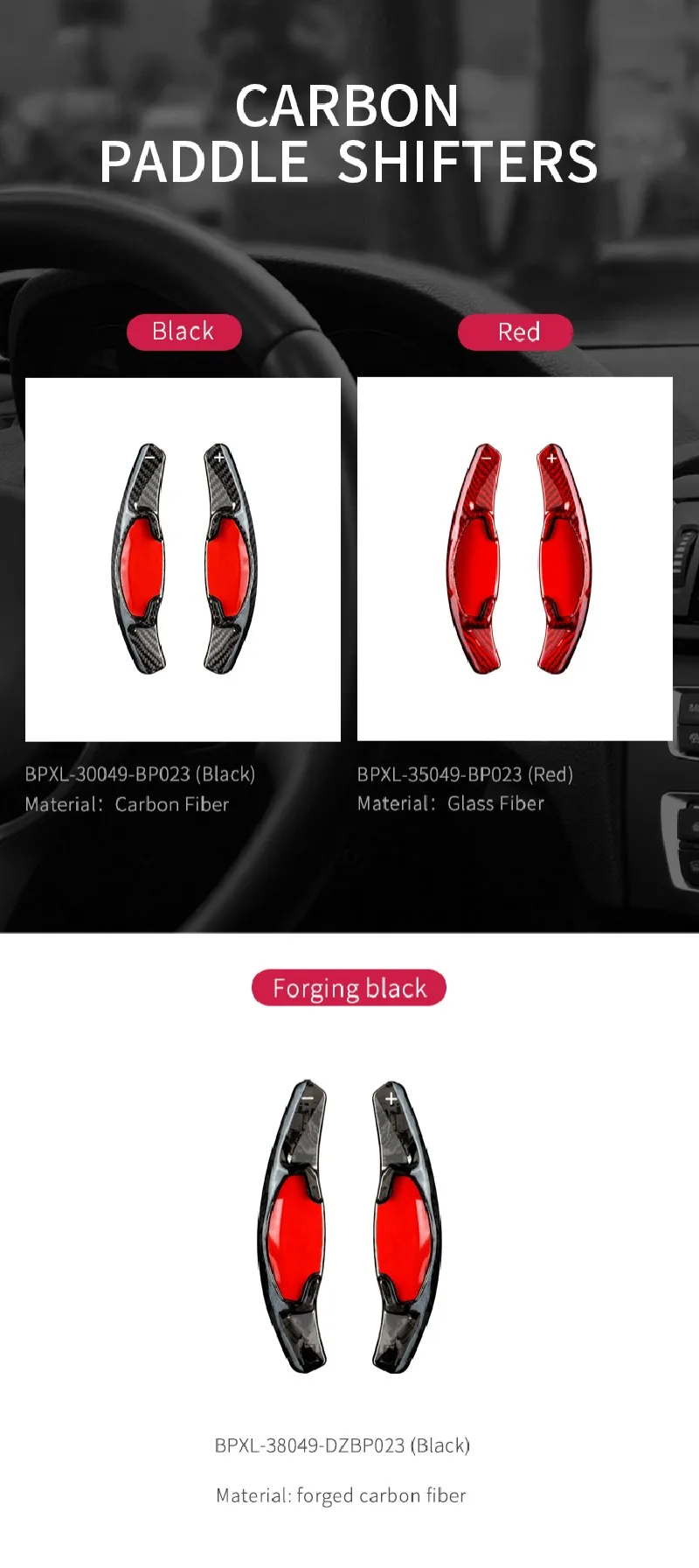 Carbon Fiber Shift Paddle Shifter For Honda Civic FE FL 2021-2023 G11 11 Gen Car Steering Wheel Paddle Shift DSG