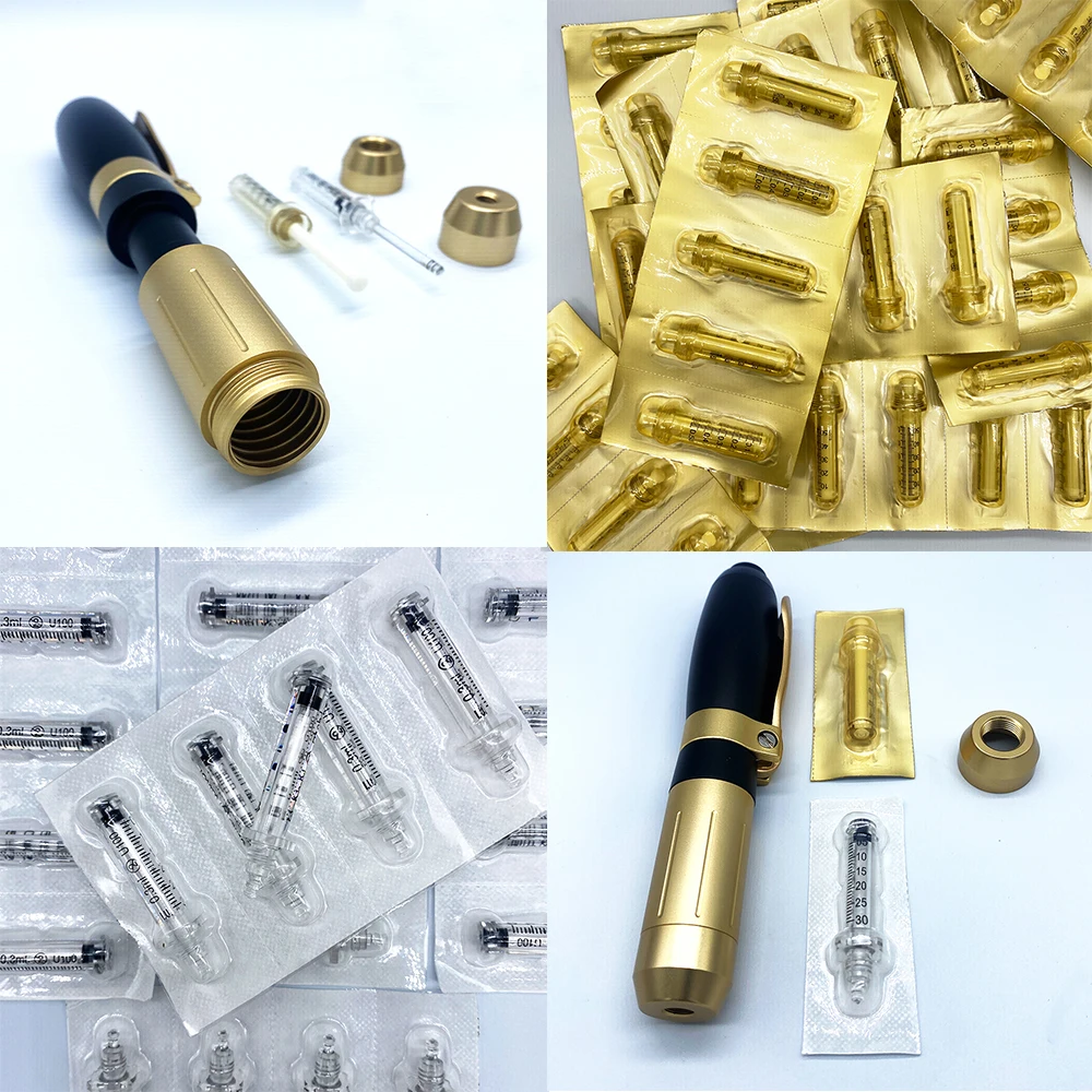 New High Pressure Hyaluronic Pen 2 in 1 hyaluron injection Pen For Anti Wrinkle Lifting Lip hyaluron gun 0.3ml &0.5ml head