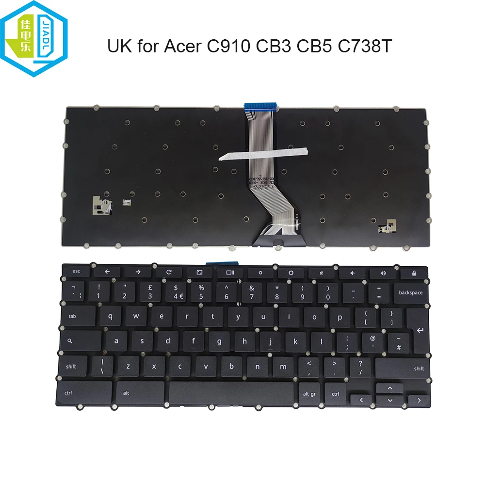 Nuova Tastiera Pc Originale Uk Gb Per Acer Chromebook C910 Cb3-531 Cb3-431 Cb5-571 Cb5-132 C738T C731T Ak03T-C11B Tastiere Per Laptop