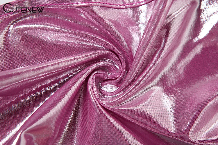 Body brillante para mujer, sexy, con vendaje cruzado, sin cintura ni espalda, ajustado, para mujer, atractivo, liso, para salir de noche o discoteca.