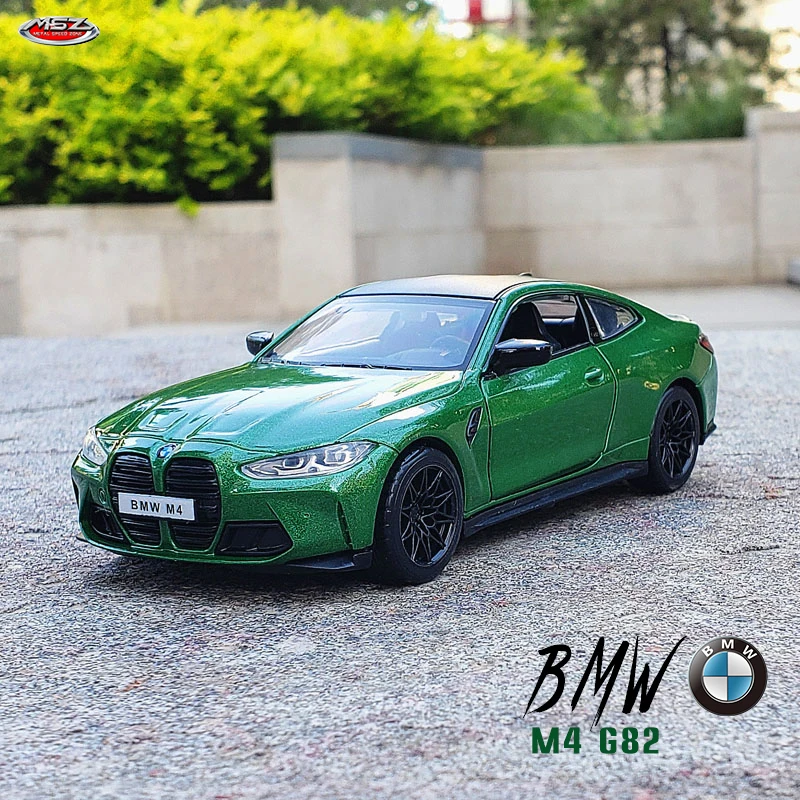 MSZ 1:32 New Style BMW M4 G82 Alloy Model Diecasts Metal Toy Vehicles Car Model High Simulation Collection Childrens Toy Gift