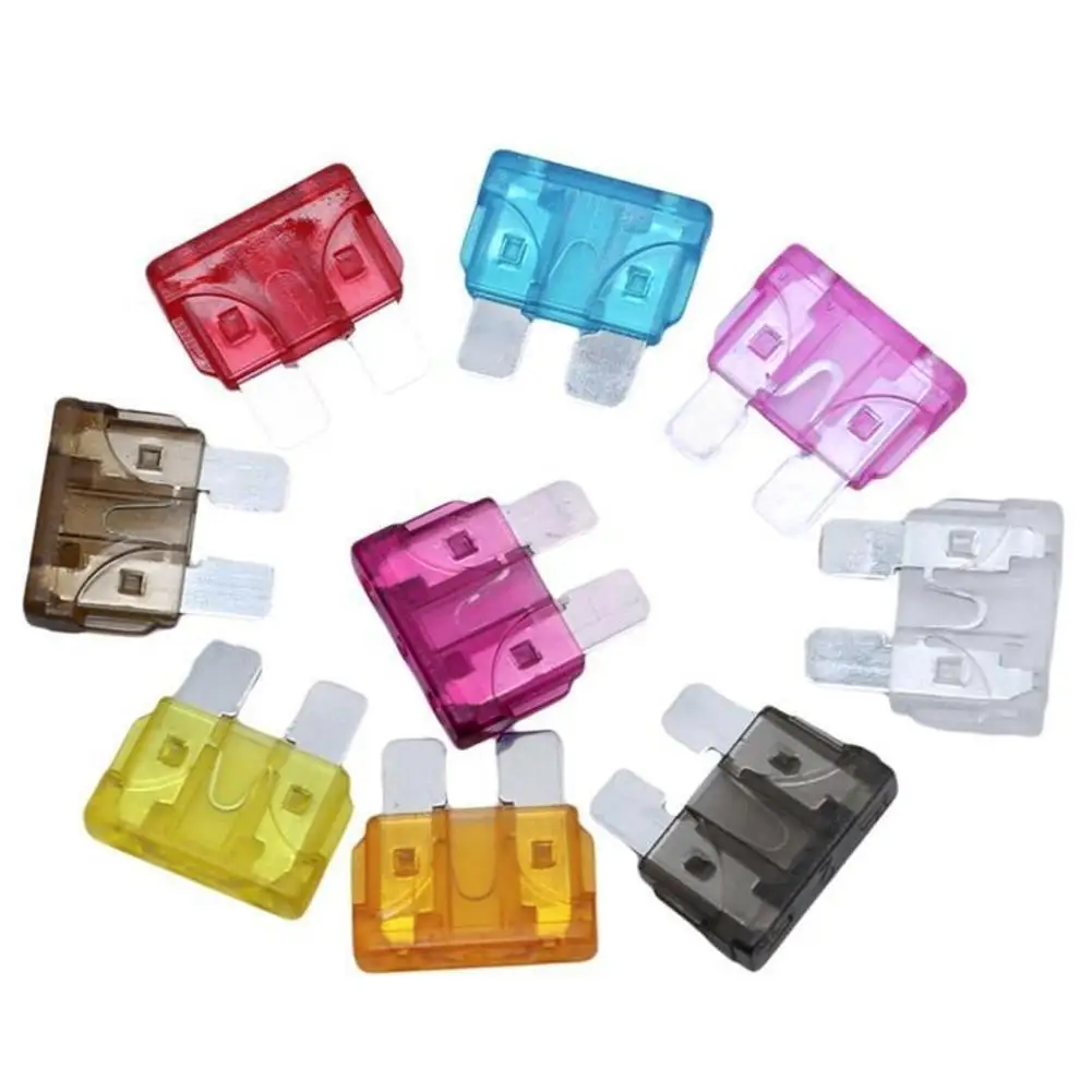2A-35A Car Fuse Automotive Fuse Amplifier with Box Clip Combination Car Blade Set