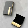 Business Metal Business Card Case Simple High-end Design Portable Men's Business Card Holder Gift 6