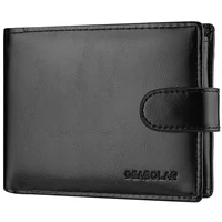 Men's Wallet Large Capacity Multi-Function Short Wallet Multi-slot Zipper Coin ID Credit Card Holder Men's Wallet 4