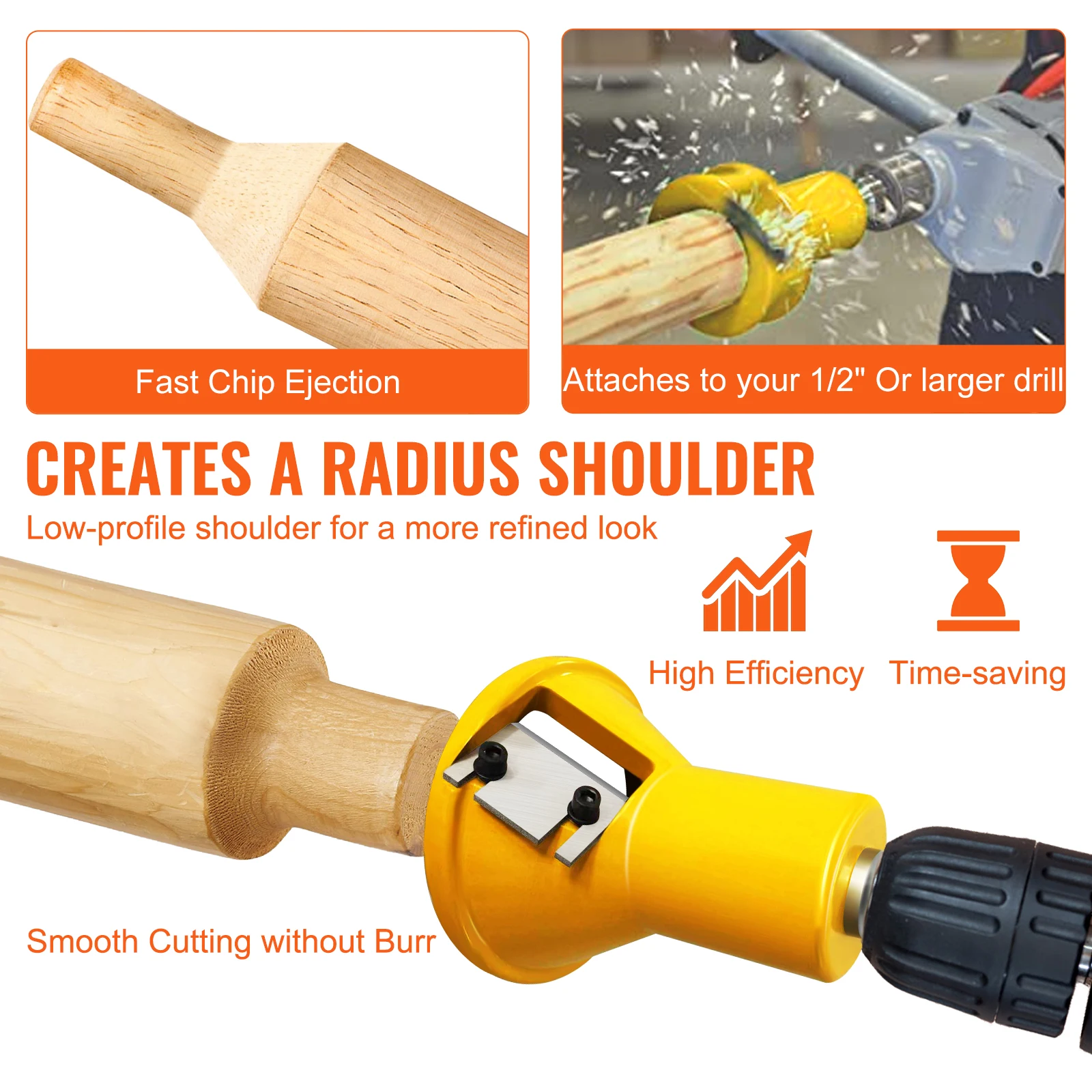 Aluminum Steel Log Tenon Cutter Tool for Woodworking