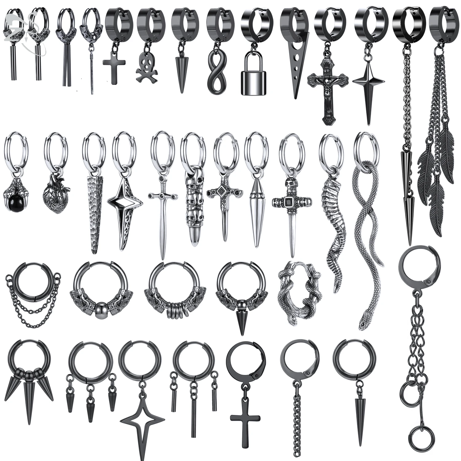 Pendientes De Aro De Acero Inoxidable Para Hombre Y Mujer, Joyería