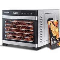 Food Dehydrator, Bigger Than 7 Trays With Large 6.5ft² Drying Space, 600W Power Saves More Time Than 480W 1