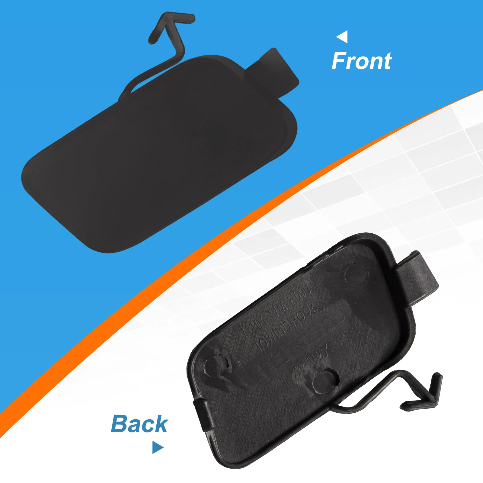 Front Bumper Tow Hook Cover Cap Towing Eye For Honda HR-V Accessories 71104-T7M-H00